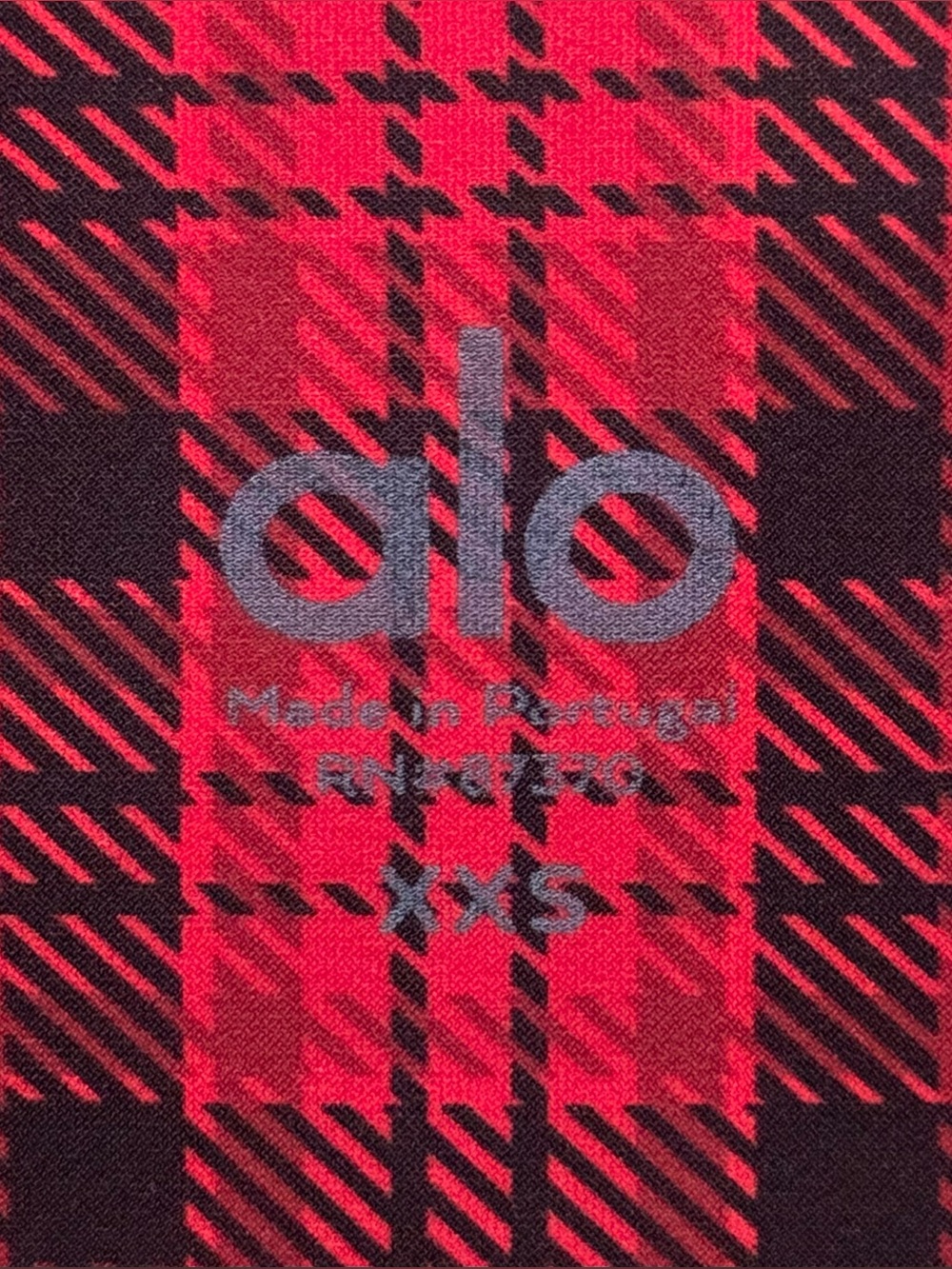 ALO Yoga Occasion Legging in Scarlet Plaid - Picture 6 of 6